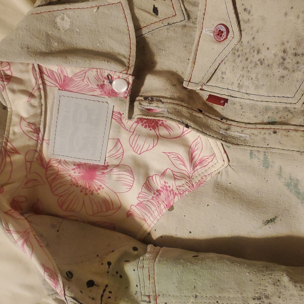 Levi's Canvas Tarp Western Pearl Shirt Custom Tailor Shop - Picture 12 of 16